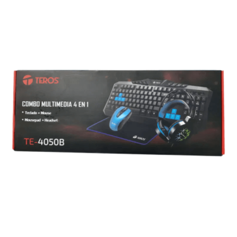 Teclado, Mouse, Audífono y Mouse Pad Teros TE-4050B