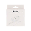 Cargador 1 HORA GAR092 Tipo C 3A 18W + Cable blanco