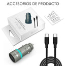 Cargador para auto 1 HORA GAR156 20W USB Tipo-C GRIS