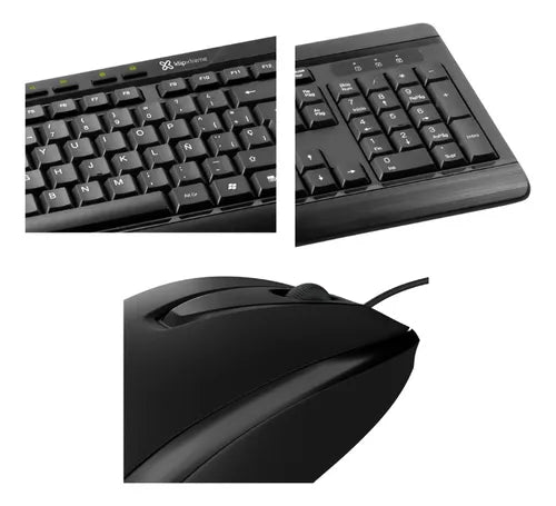 Teclado y Mouse con cable USB KlipXtreme DeskMate (KCK-251S)