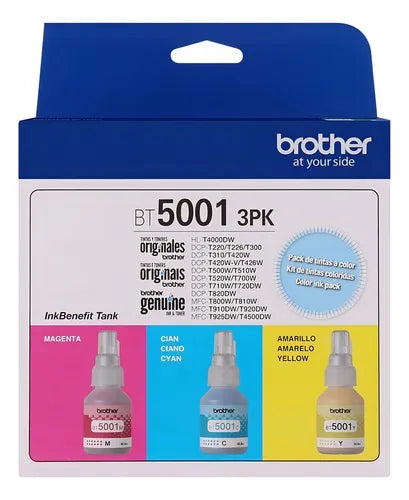 Tinta brother Pack x 3 color (BT50013PK)