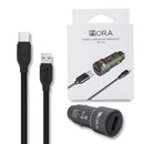 Cargador para auto 1 HORA GAR116 18W USB Tipo-C GRIS