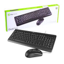 Teclado y Mouse con cable USB KlipXtreme DeskMate (KCK-251S)