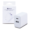 Cargador 1 HORA GAR161 TIPO A+C 20W BLANCO